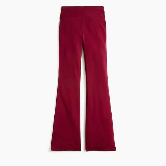 NWT J Crew full length leggings maroon size medium - Picture 1 of 7